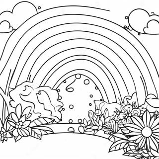 Dot Markers Rainbow Coloring Page 29674-23449