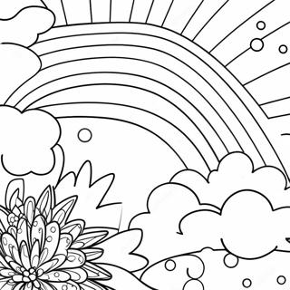 Dot Markers Rainbow Coloring Page 29674-23451