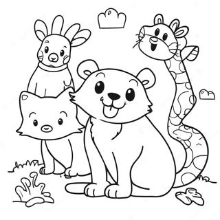 Dot Markers Animal Friends Coloring Page 29675-23445