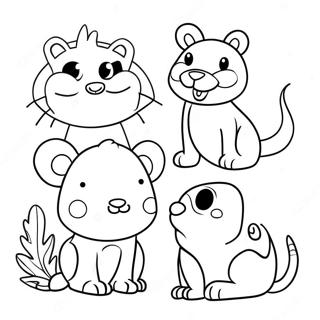 Dot Markers Animal Friends Coloring Page 29675-23447