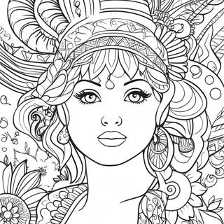 Vibrant Posca Markers Art Coloring Page 29685-23456