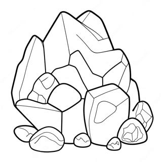 Rocks And Minerals Coloring Page 29704-23466