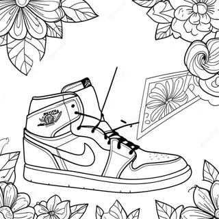 Jordan 1 Sneaker Coloring Pages