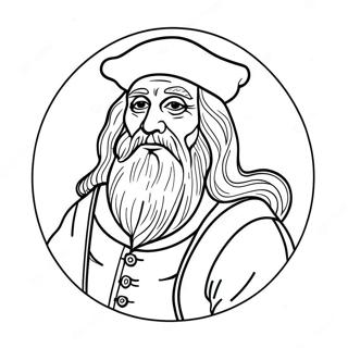 Leonardo Da Vinci Coloring Pages