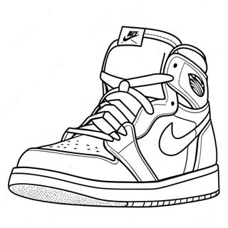 Jordan 1 Sneaker Coloring Pages