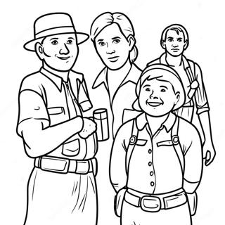 Back To The Outback Movie Characters Coloring Page 29794-23539