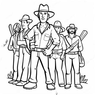 Back To The Outback Movie Characters Coloring Page 29794-23540