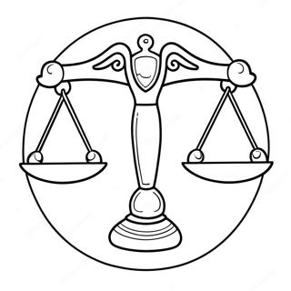 Libra Zodiac Sign Coloring Page 29804-23560