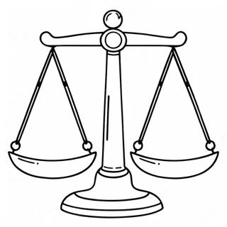 Libra Scales Coloring Page 29805-23561