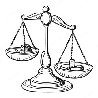 Libra Scales Coloring Page 29805-23562