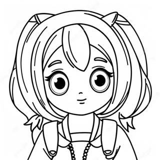 Cute Manga Character Coloring Page 29815-23565