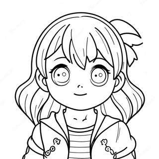 Cute Manga Character Coloring Page 29815-23566