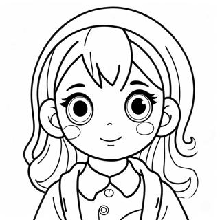 Cute Manga Character Coloring Page 29815-23568