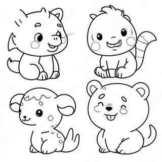 Cute Animals Coloring Pages