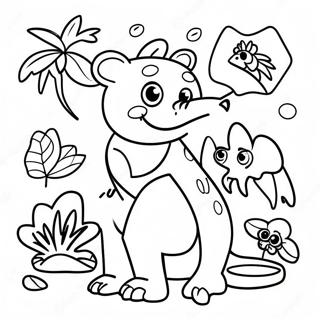 Rainforest Animals Coloring Page 29864-23603