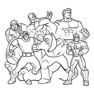 Avengers Christmas Coloring Pages