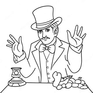 Magician Coloring Pages