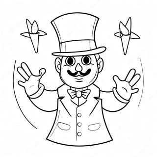 Magician Coloring Page 29894-23636