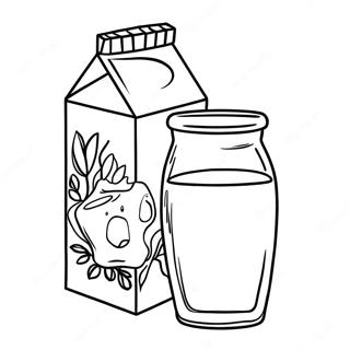 Milk Carton Coloring Pages