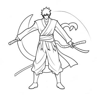 Ichigo In Shinigami Outfit Coloring Page 29925-23647