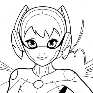 Superhero Kwami Miraculous Ladybug Coloring Pages