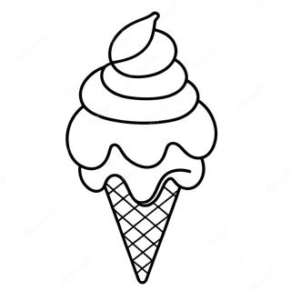 Ice Cream Cone Coloring Page 29964-23674