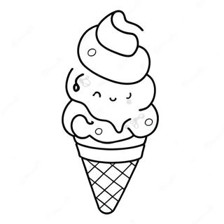 Ice Cream Cone Coloring Page 29964-23675