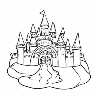 Sparkling Ice Castle Coloring Page 29965-23698