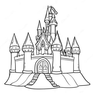 Sparkling Ice Castle Coloring Page 29965-23700