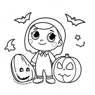 Cocomelon Halloween Coloring Page 29994-23709