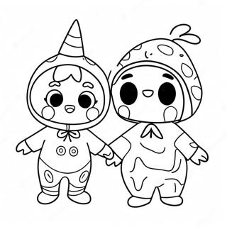 Cocomelon Halloween Coloring Pages