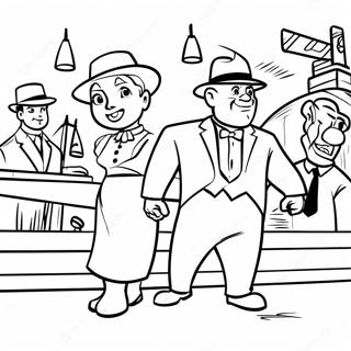 Classic 20th Century Fox Movie Scene Coloring Page 30005-23713