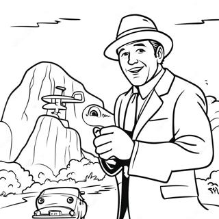 Classic 20th Century Fox Movie Scene Coloring Page 30005-23715