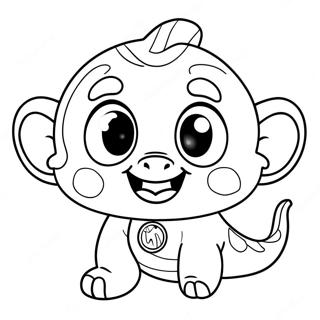 Bubble Guppies Zooli Coloring Pages