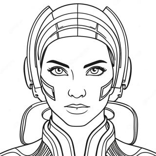 Cyberpunk Coloring Pages