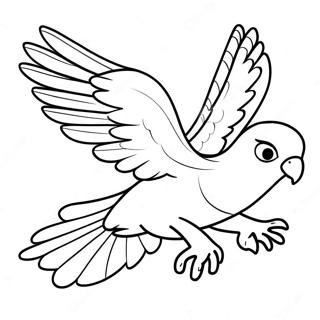 Jet The Hawk Flying Coloring Page 30034-23733