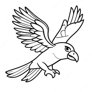 Jet The Hawk Flying Coloring Page 30034-23736