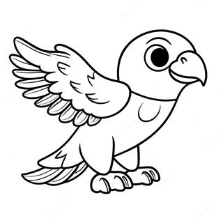 Jet The Hawk Action Pose Coloring Page 30035-23743