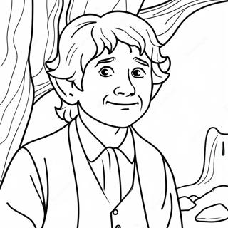 Page À Colorier De Bilbo Baggins Aventurier 30055-23750