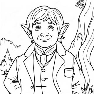 Page À Colorier De Bilbo Baggins Aventurier 30055-23751