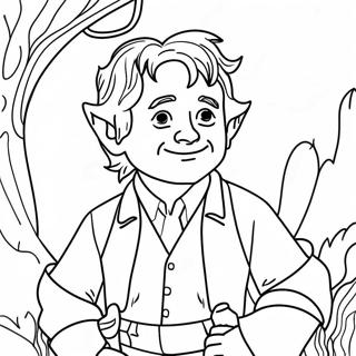 Page À Colorier De Bilbo Baggins Aventurier 30055-23752