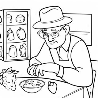 Flint Lockwood Inventing Colorful Food Coloring Page 30085-23793