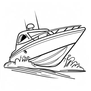 Speed Boat Coloring Pages