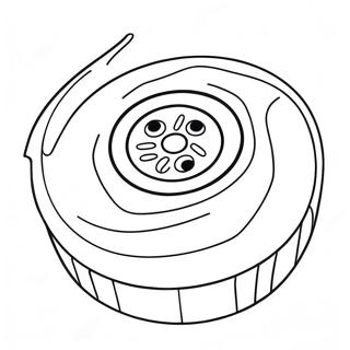 Hockey Puck In Motion Coloring Page 301-241