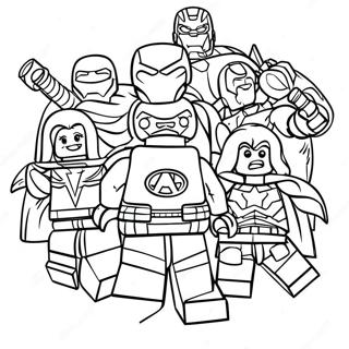 Lego Avengers Coloring Page 3020-2422