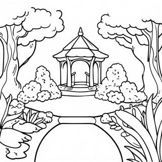 Garten Of Banban 7 Colorful Garden Scene Coloring Page 30215-23884