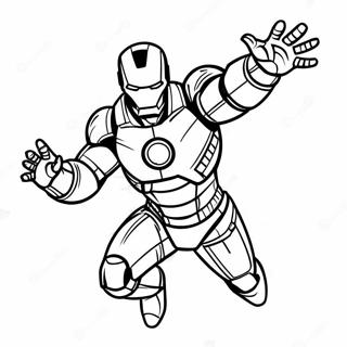 Iron Man Flying In His Suit Coloring Page 3021-2405