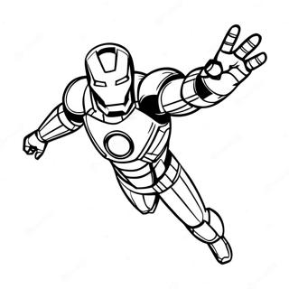 Iron Man Flying In His Suit Coloring Page 3021-2406