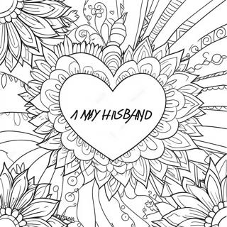 I Love My Husband Heart Coloring Page 30244-23893