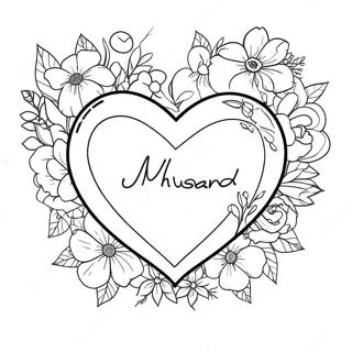 I Love My Husband Heart Coloring Page 30244-23895